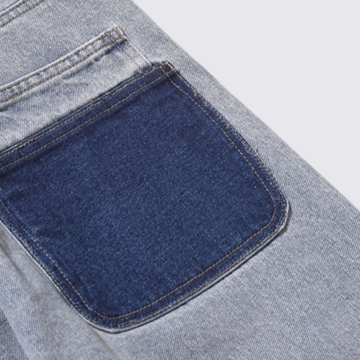 Liam - Kunstneriske jeans med slange- og sommerfuglprint