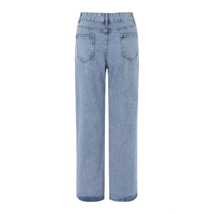 Adriana - Vintage jeans med høy midje og brede ben