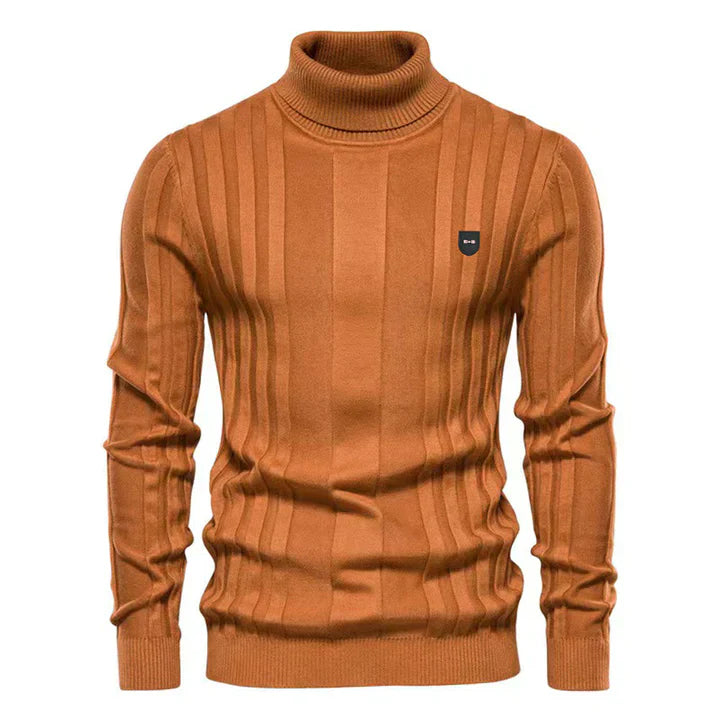 Ethan - Ribbet turtleneck genser