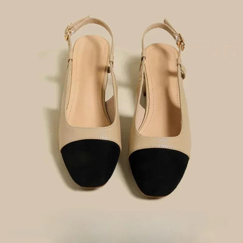 Chloe - Tofarget slingback ballett