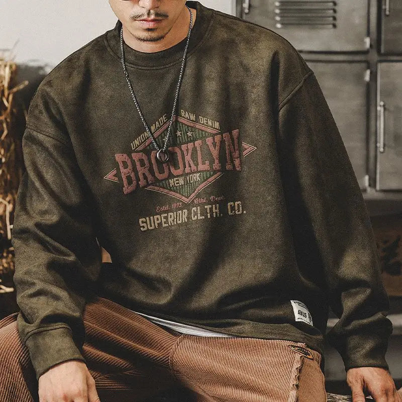 Ethan - Sweatshirt med Brooklyn-Print