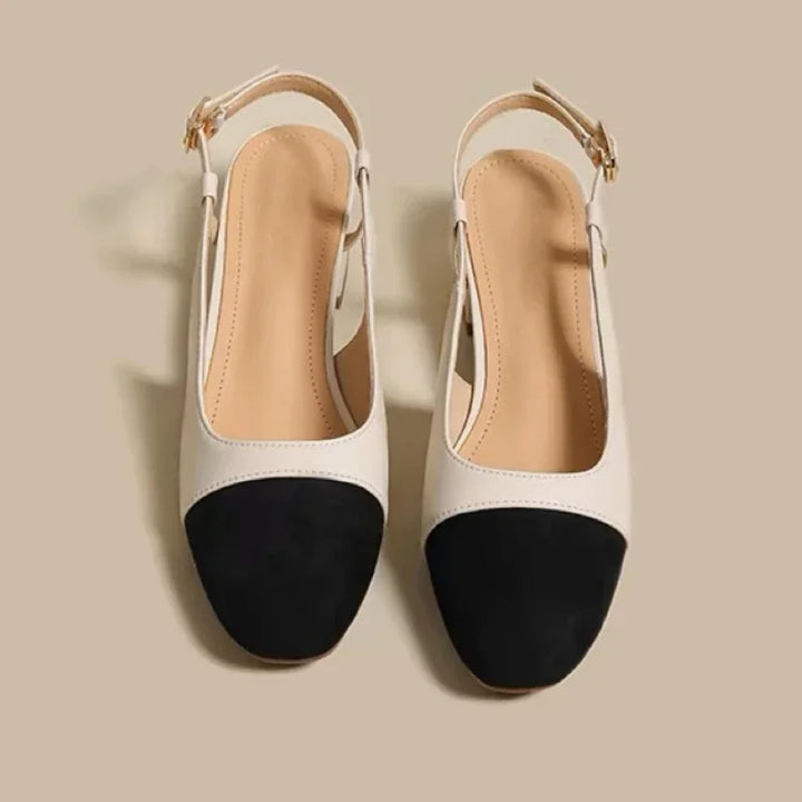 Chloe - Tofarget slingback ballett