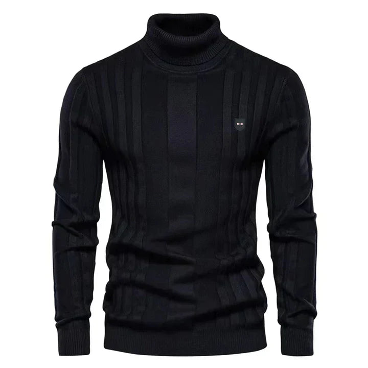 Ethan - Ribbet turtleneck genser