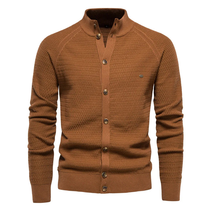 Matteo - Moderne strikket cardigan med knappestolpe