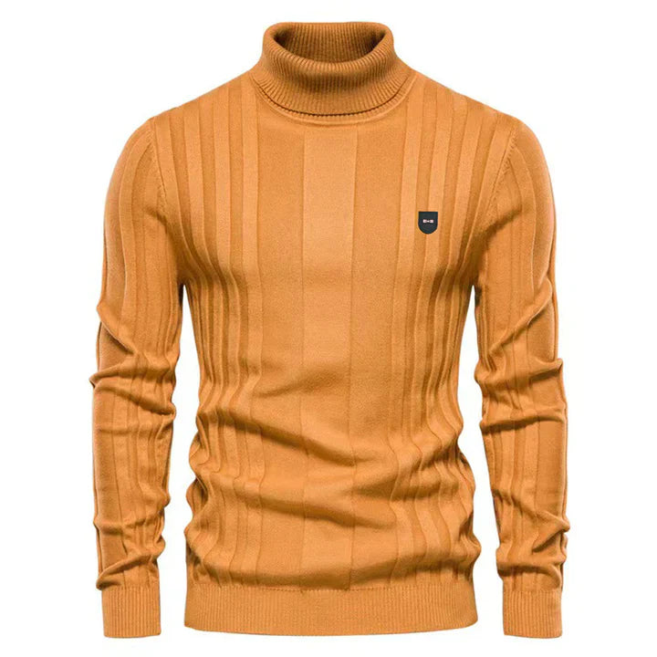 Ethan - Ribbet turtleneck genser