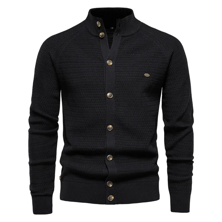 Matteo - Moderne strikket cardigan med knappestolpe